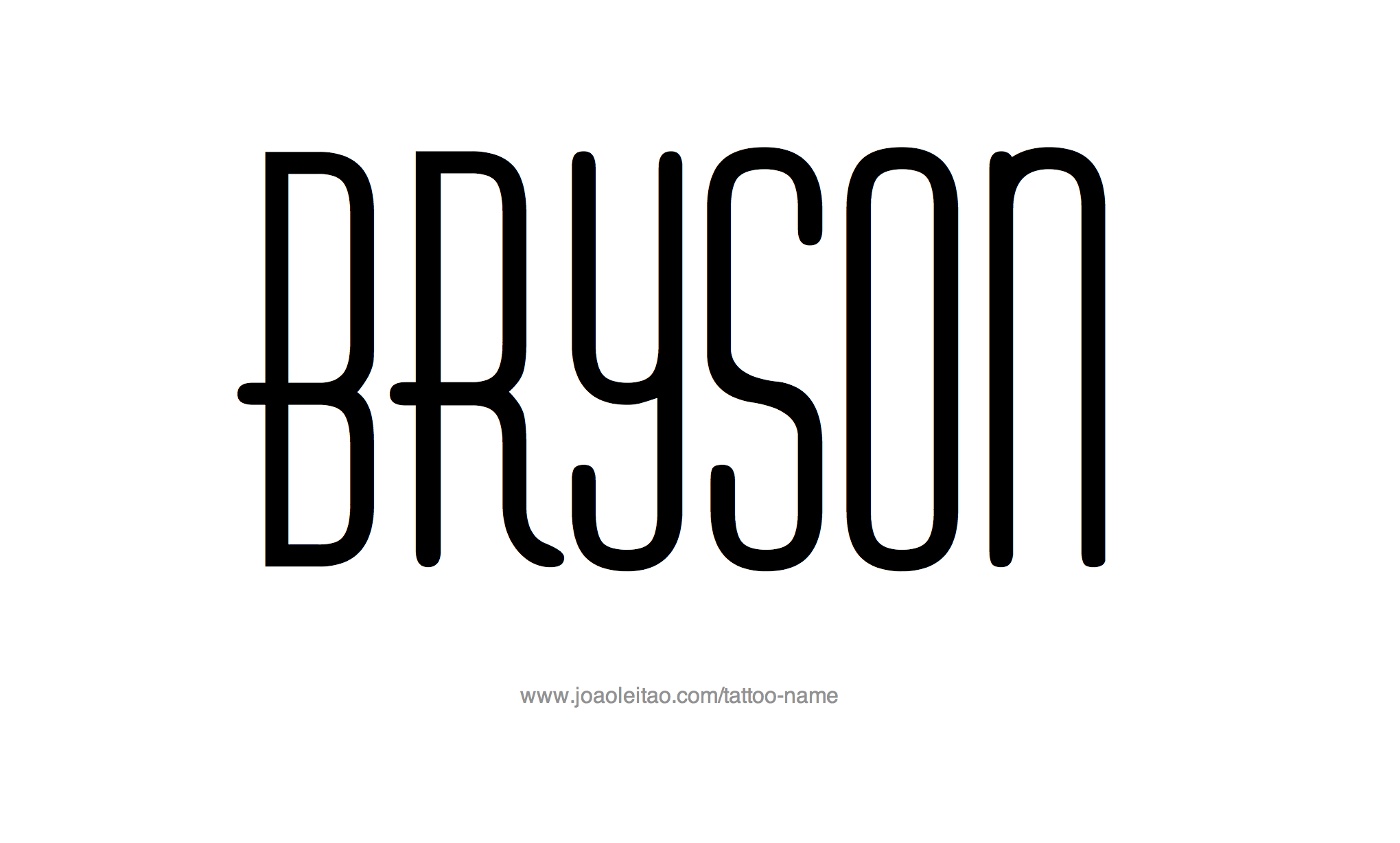 Tattoo Design Name Bryson