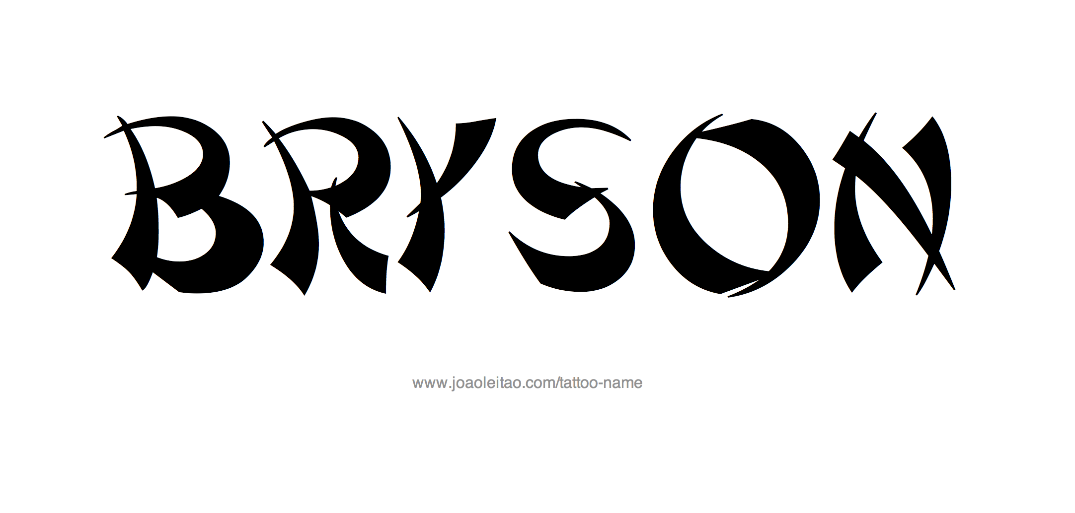 Tattoo Design Name Bryson