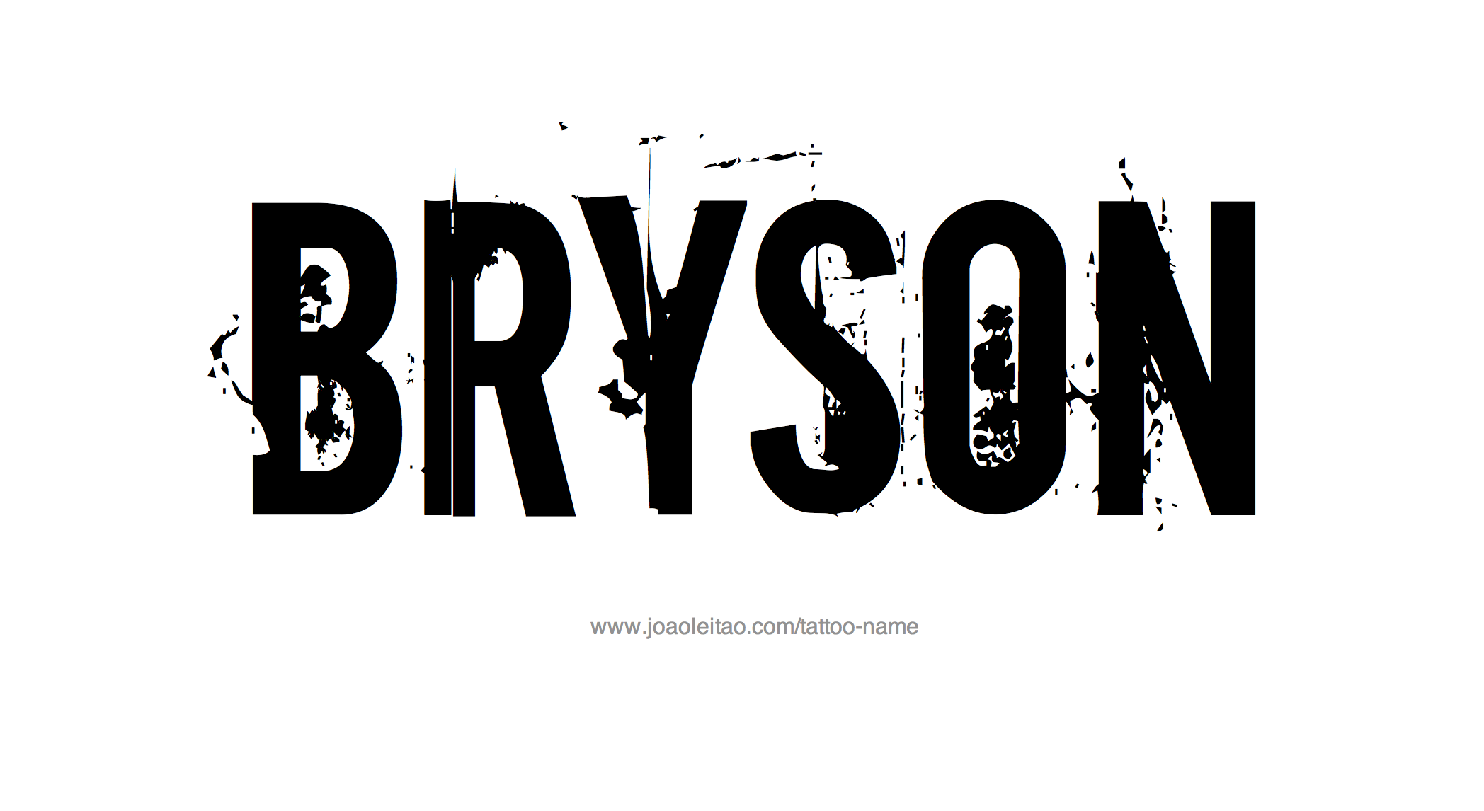 Tattoo Design Name Bryson