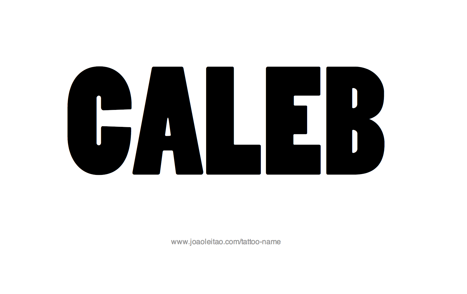 Tattoo Design Name Caleb