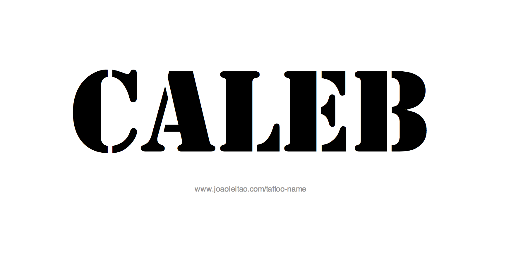 Tattoo Design Name Caleb