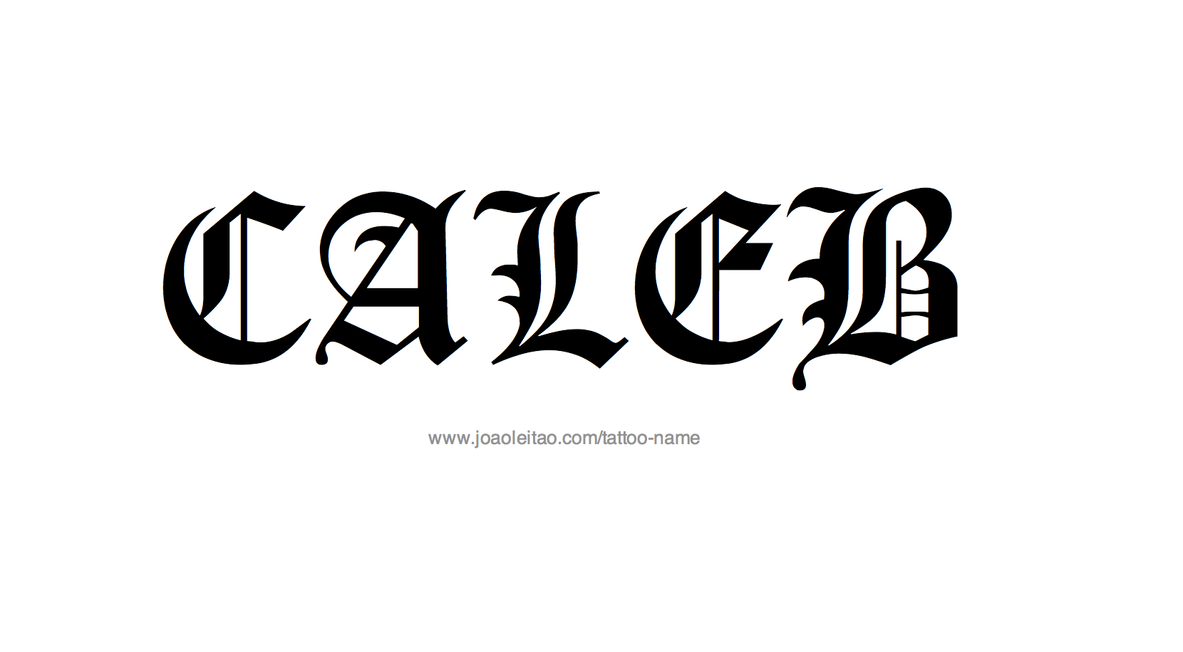Tattoo Design Name Caleb