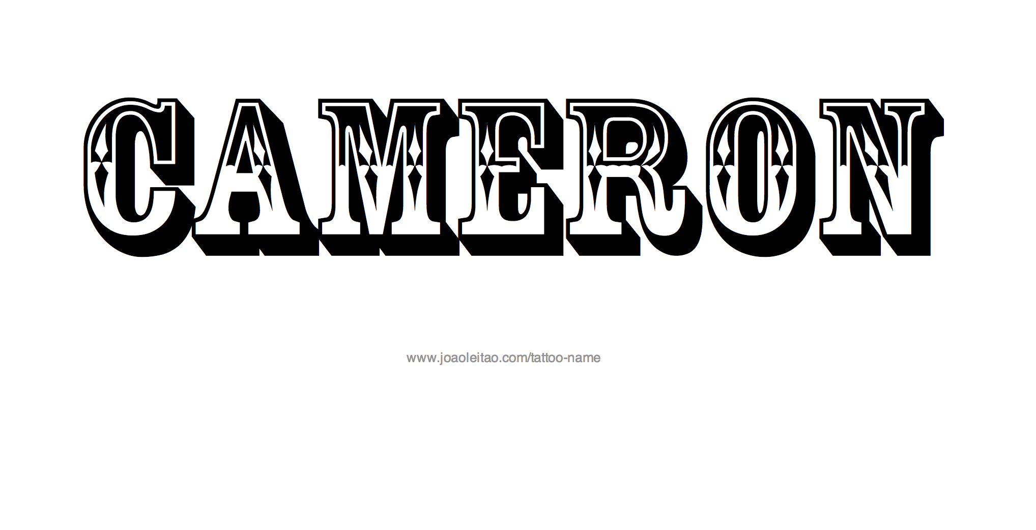 Tattoo Design Name Cameron