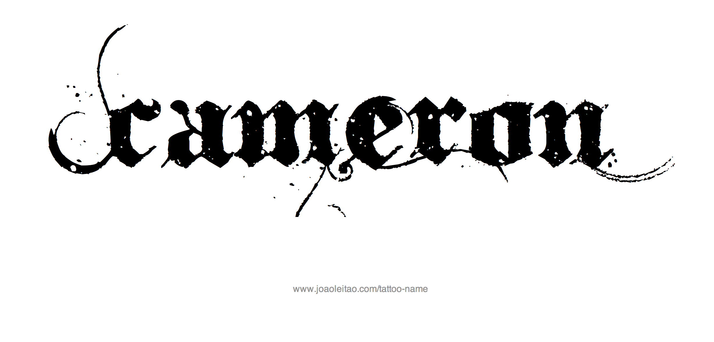 Tattoo Design Name Cameron