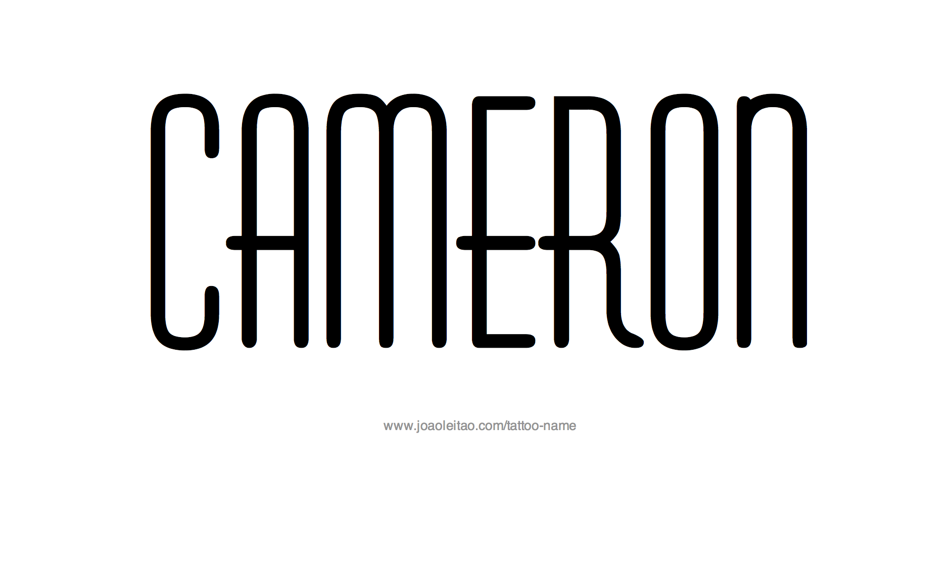 Tattoo Design Name Cameron