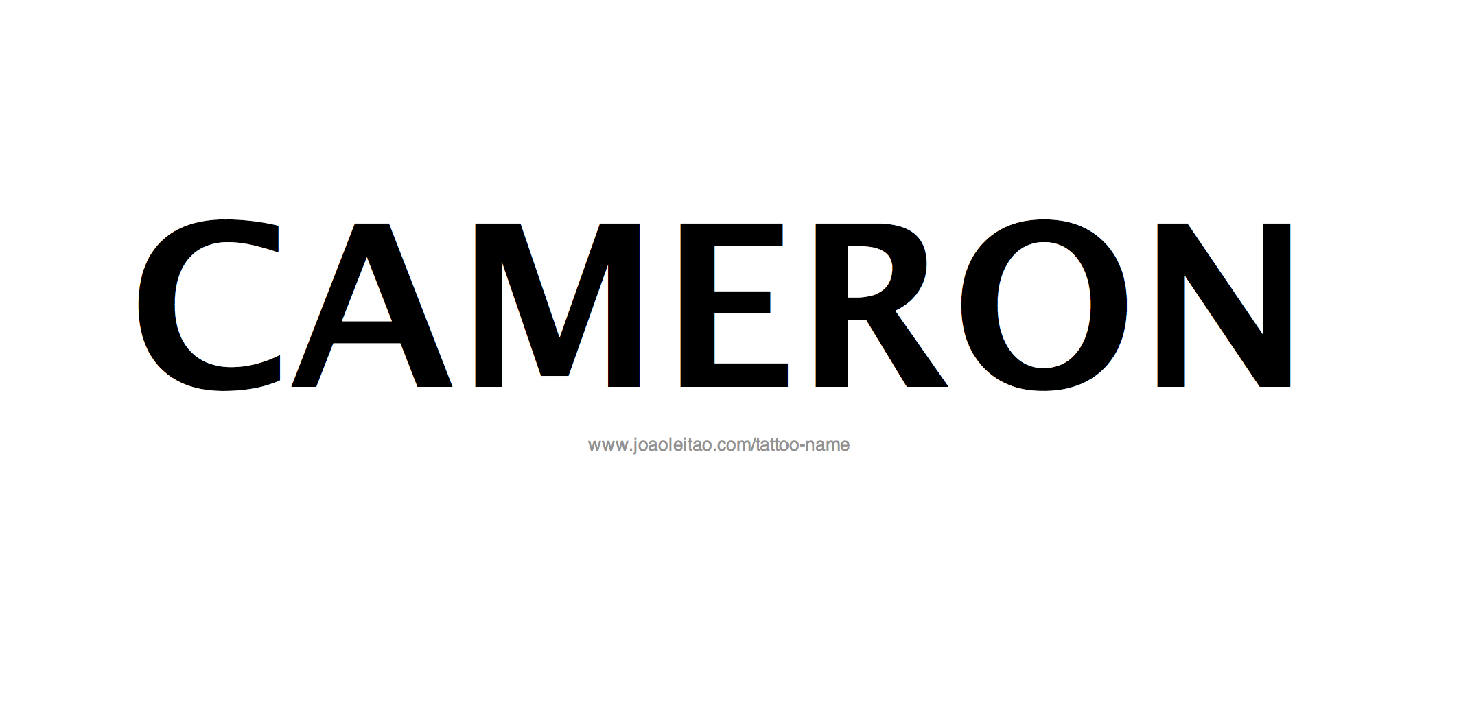 Tattoo Design Name Cameron