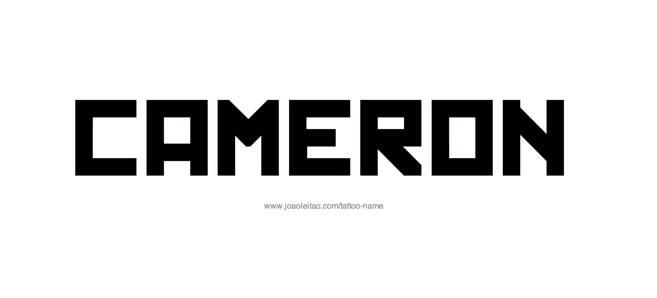 Tattoo Design Name Cameron