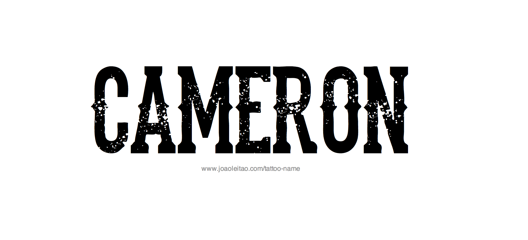 Tattoo Design Name Cameron
