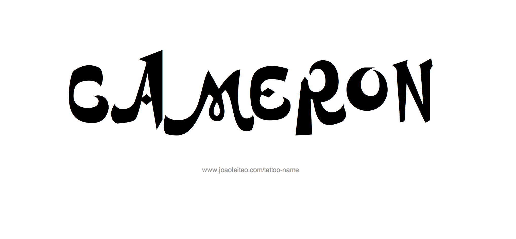 Tattoo Design Name Cameron