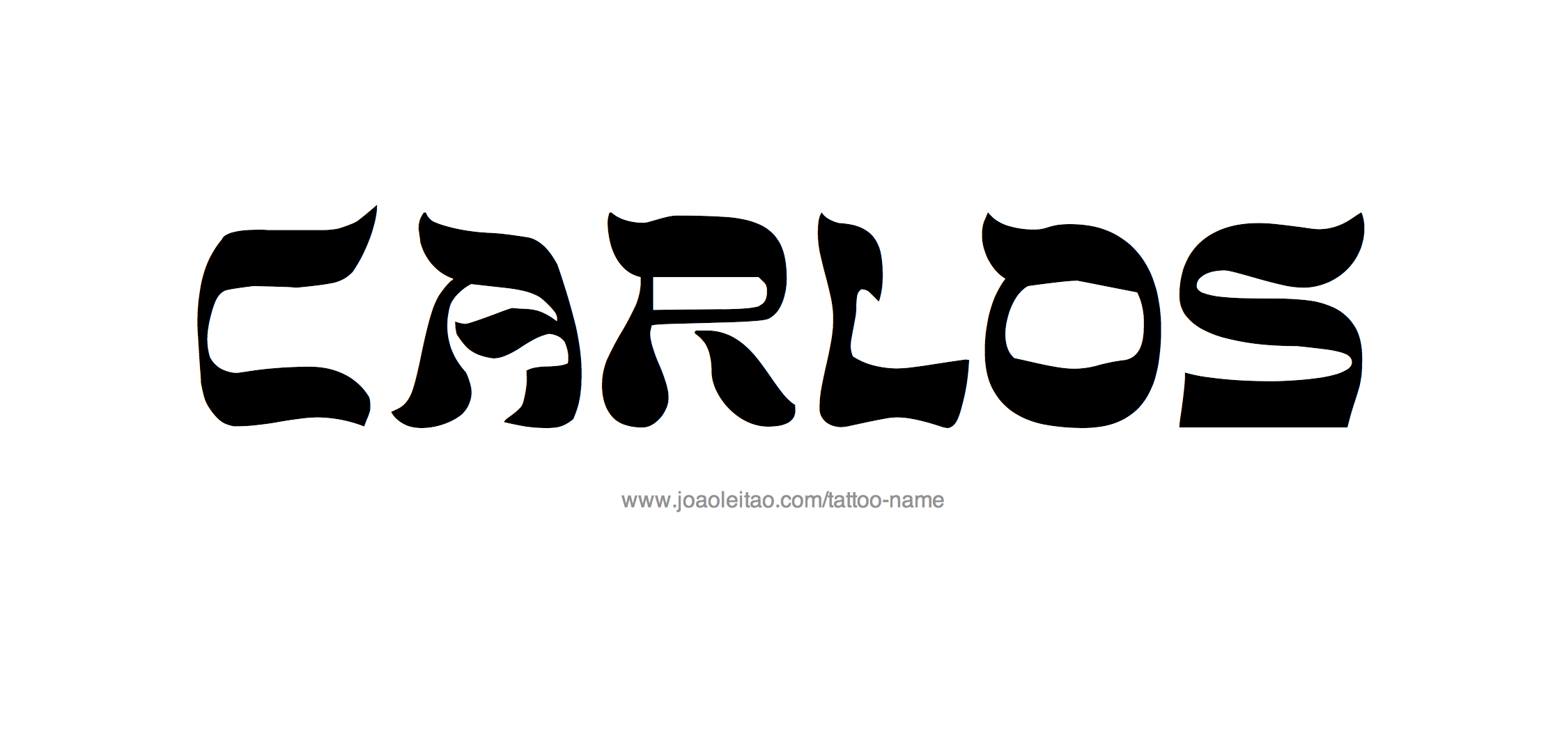 Tattoo Design Name Carlos