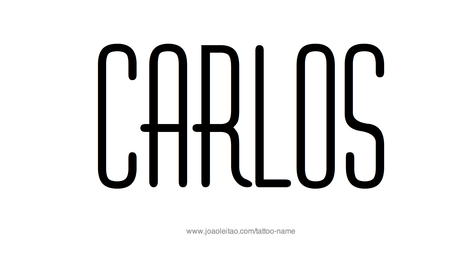 Tattoo Design Name Carlos