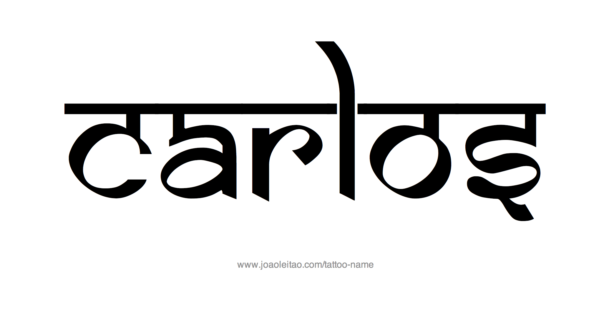 Tattoo Design Name Carlos