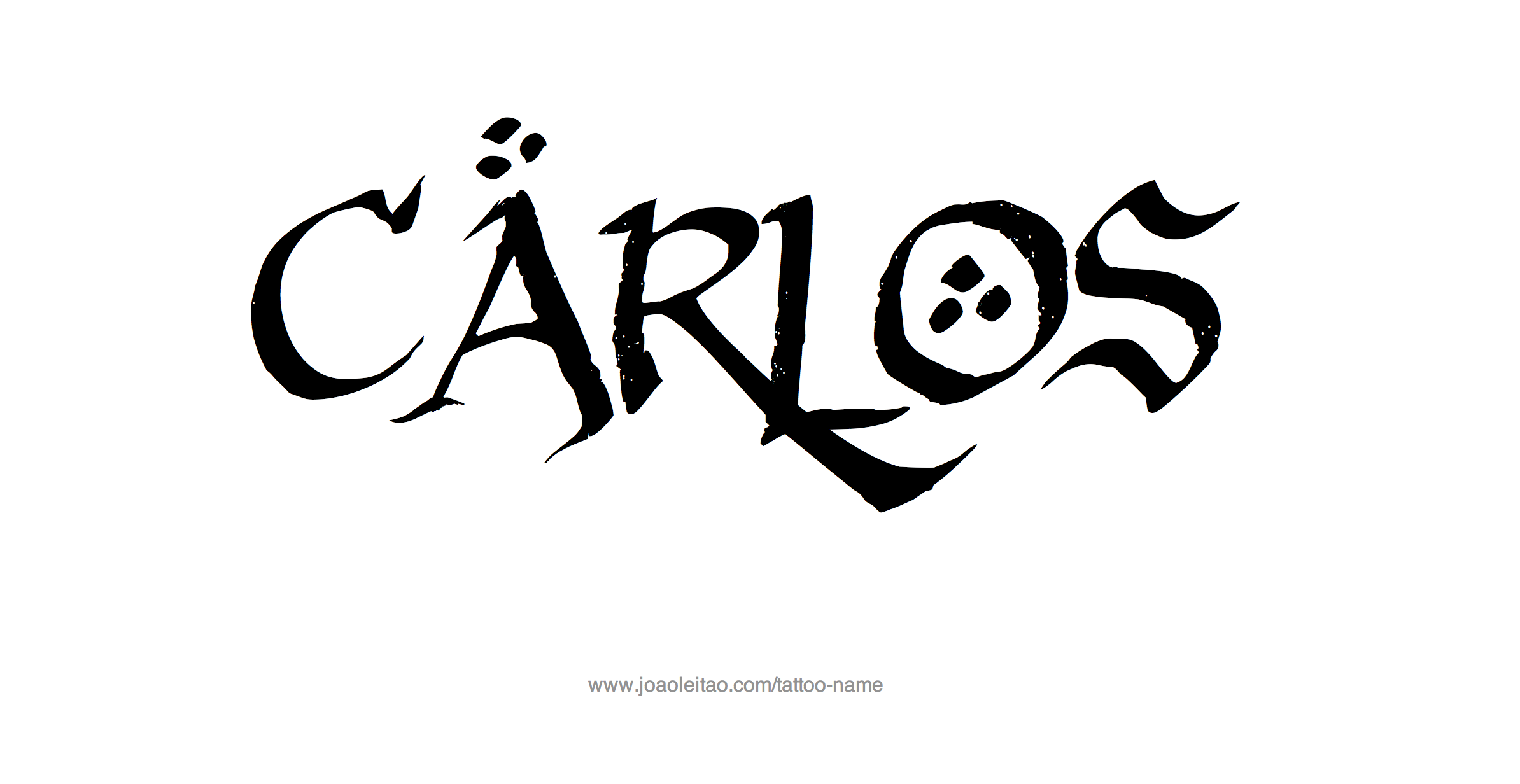 Tattoo Design Name Carlos
