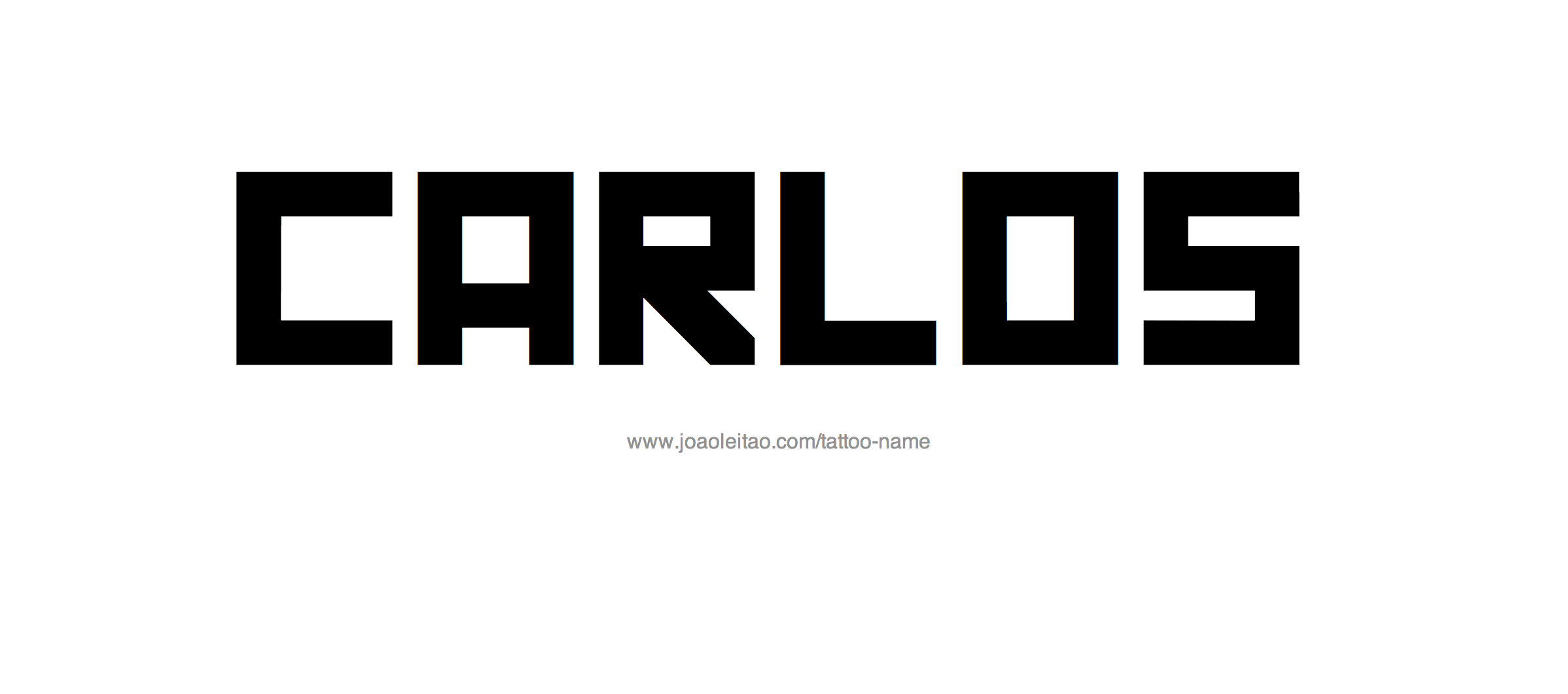 Tattoo Design Name Carlos