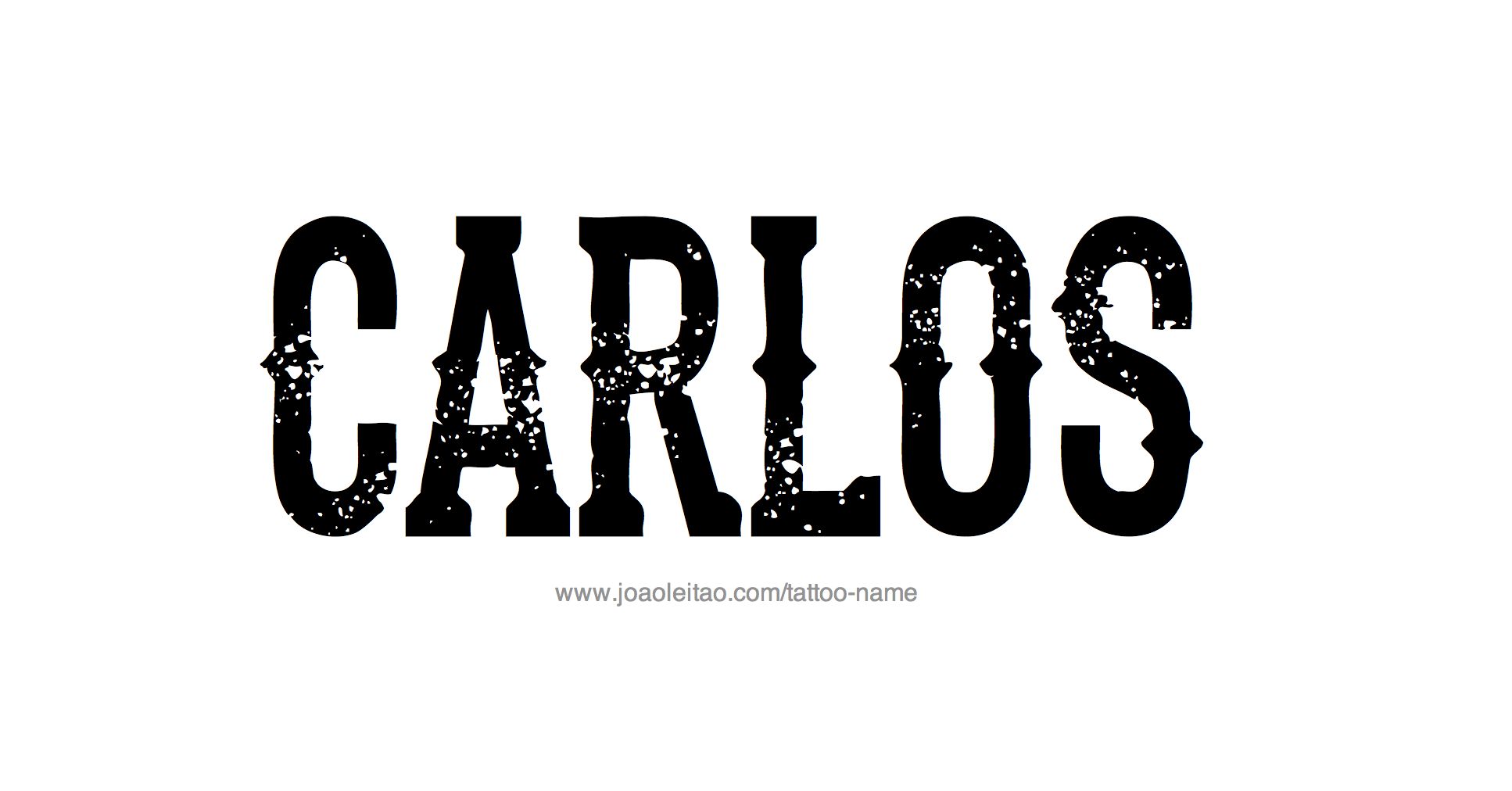 Tattoo Design Name Carlos