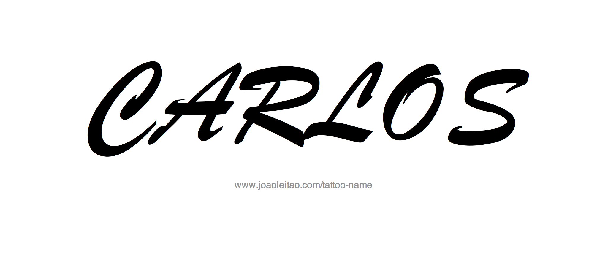 Tattoo Design Name Carlos