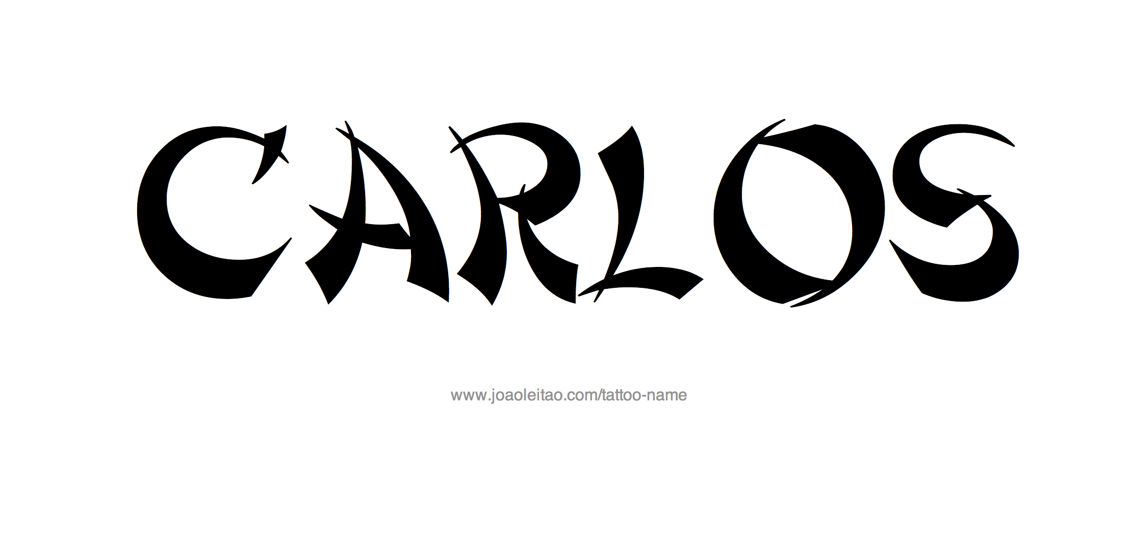 Tattoo Design Name Carlos