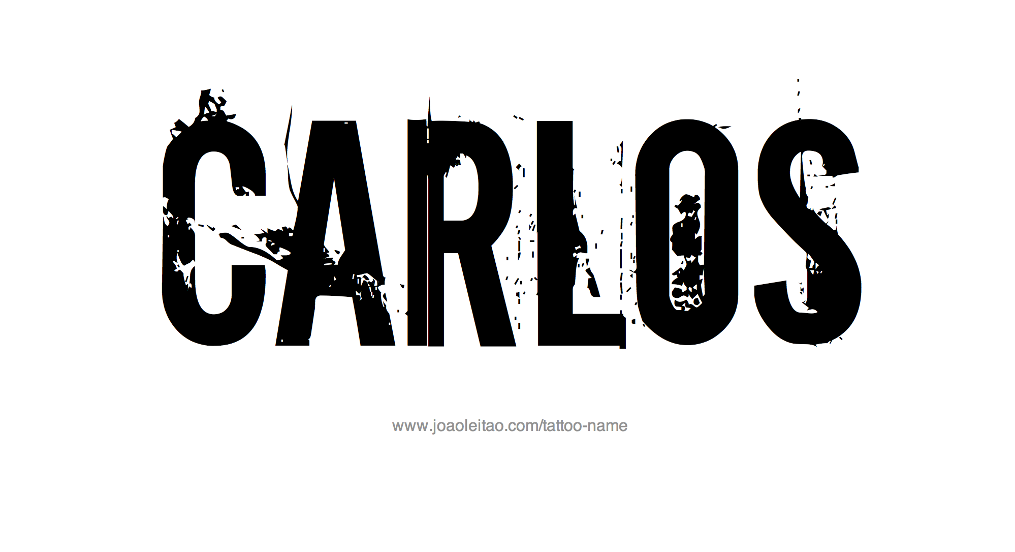 Tattoo Design Name Carlos