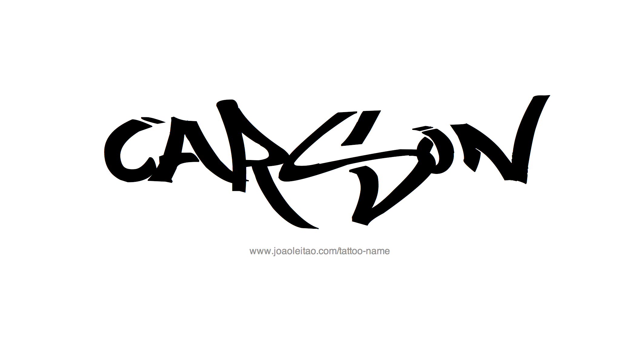 Tattoo Design Name Carson