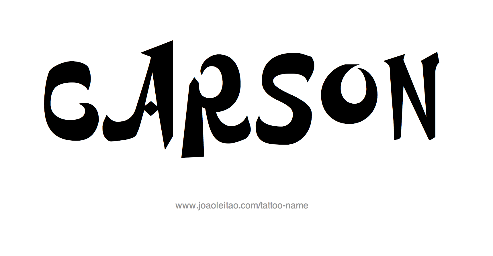 Tattoo Design Name Carson