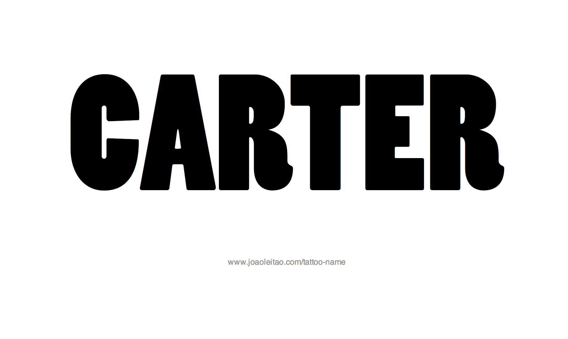 Tattoo Design Name Carter