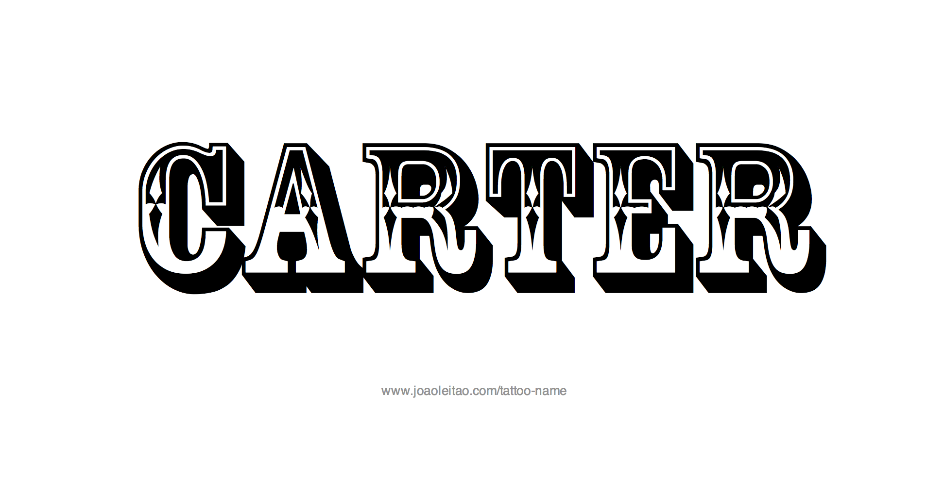 Tattoo Design Name Carter