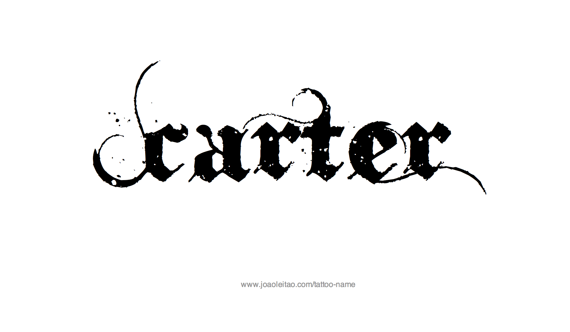 Tattoo Design Name Carter