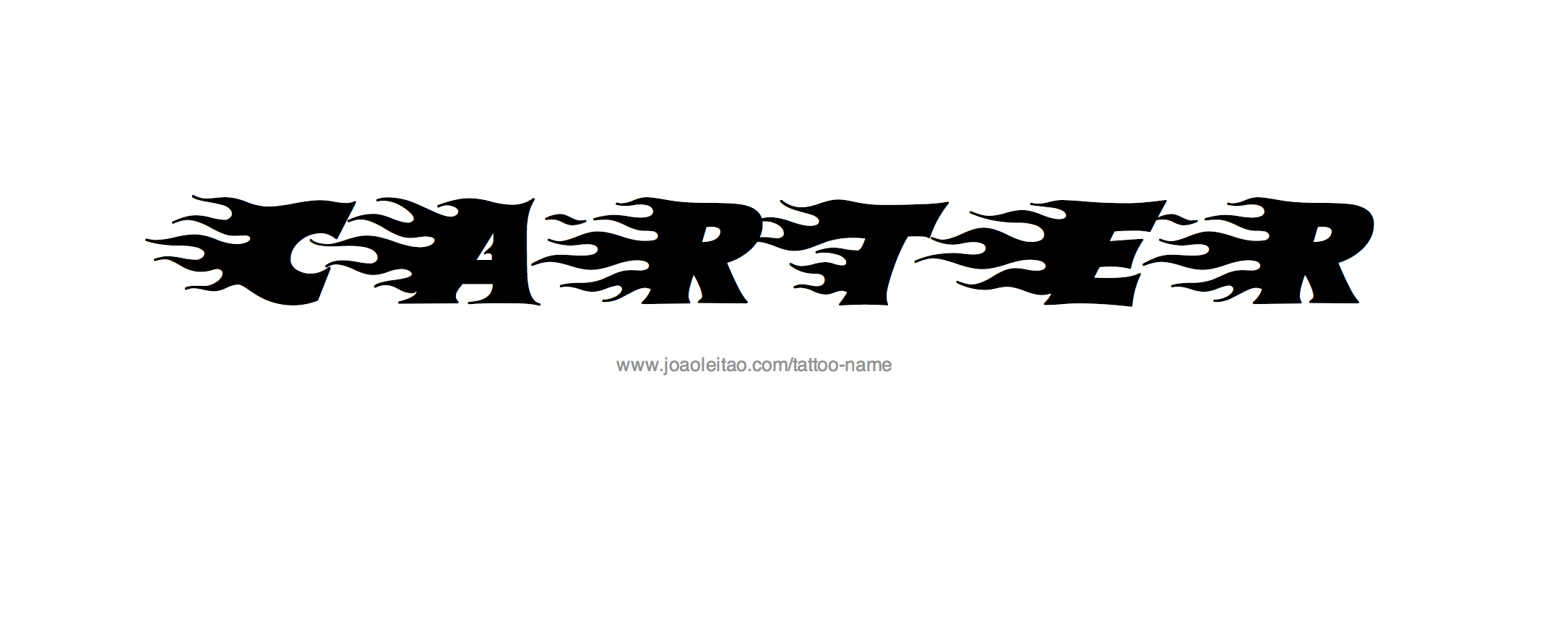 Tattoo Design Name Carter