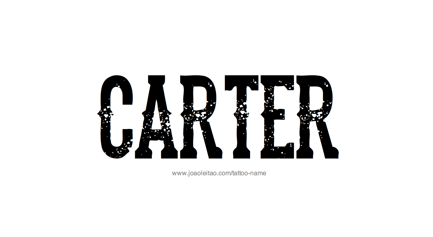 Tattoo Design Name Carter