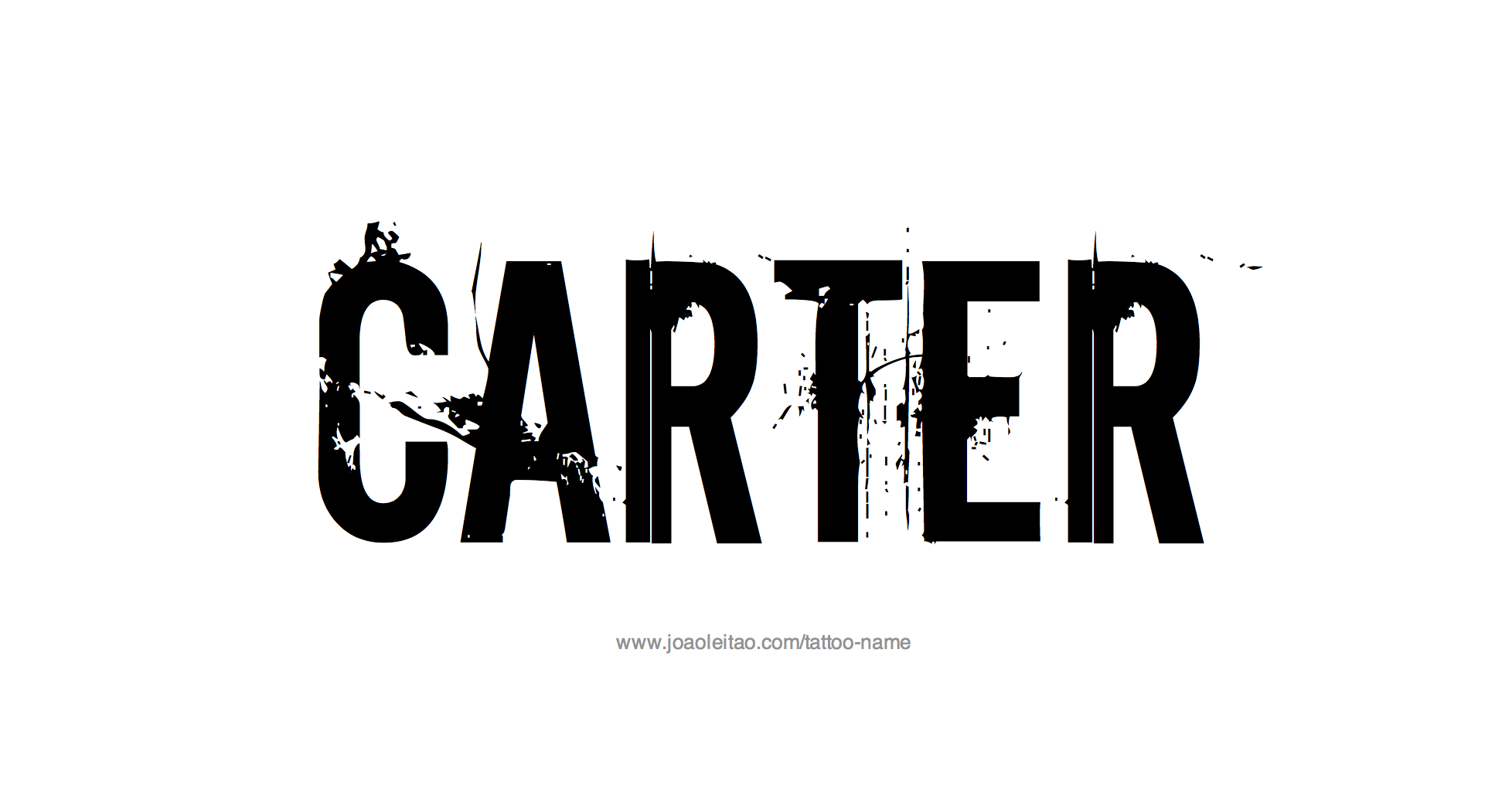 Tattoo Design Name Carter