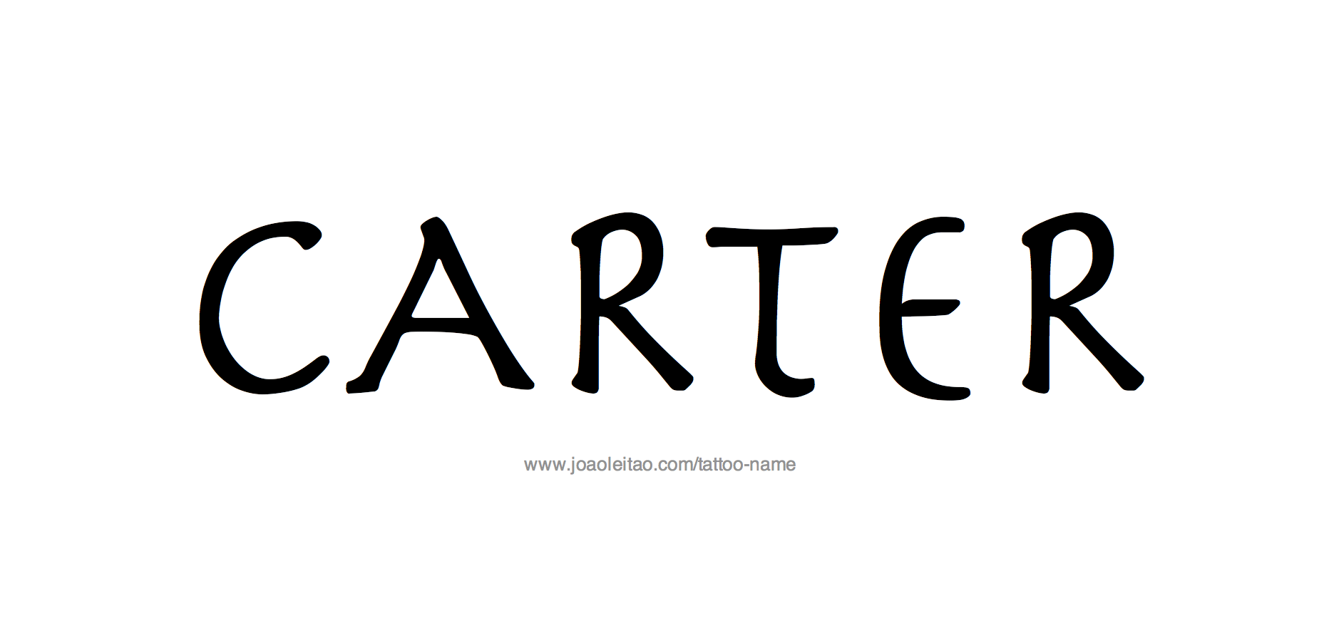 Tattoo Design Name Carter