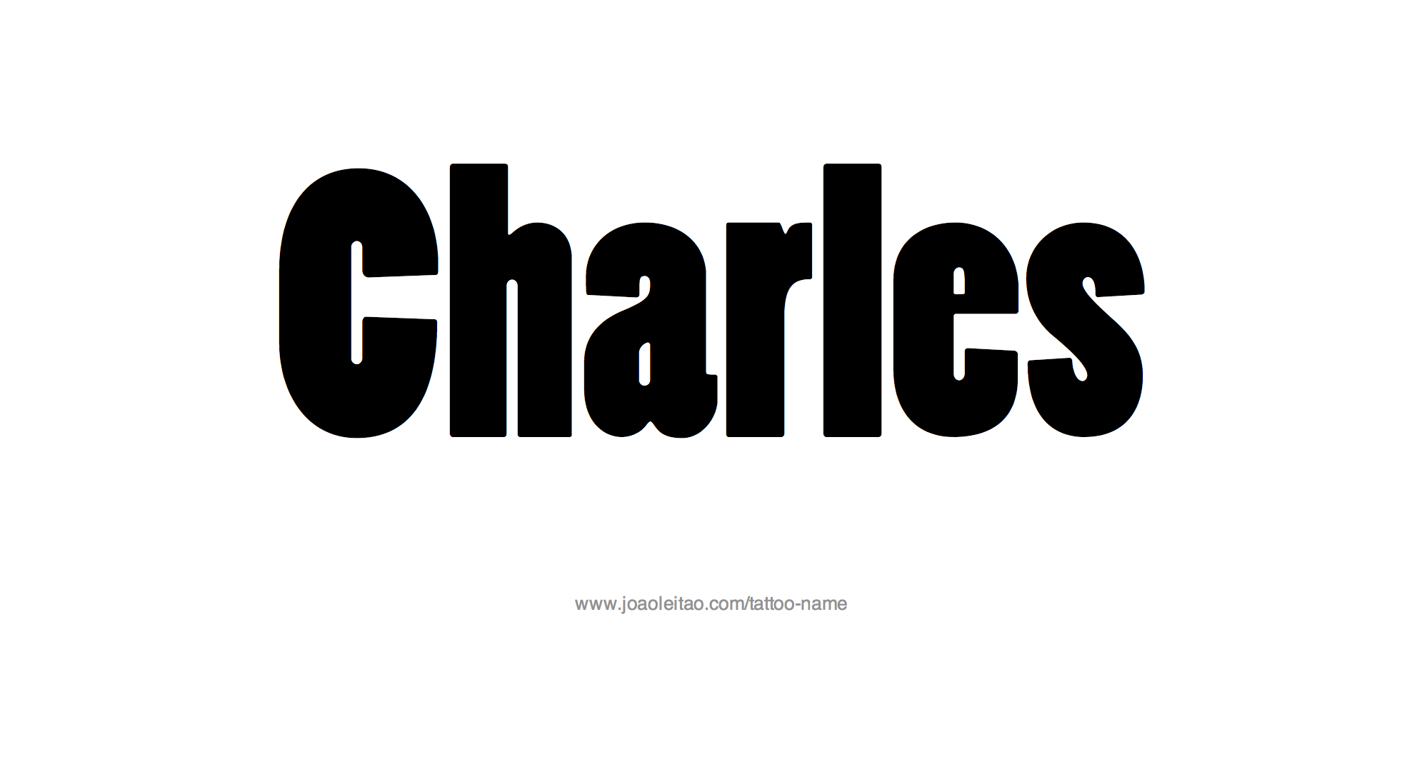 Tattoo Design Name Charles