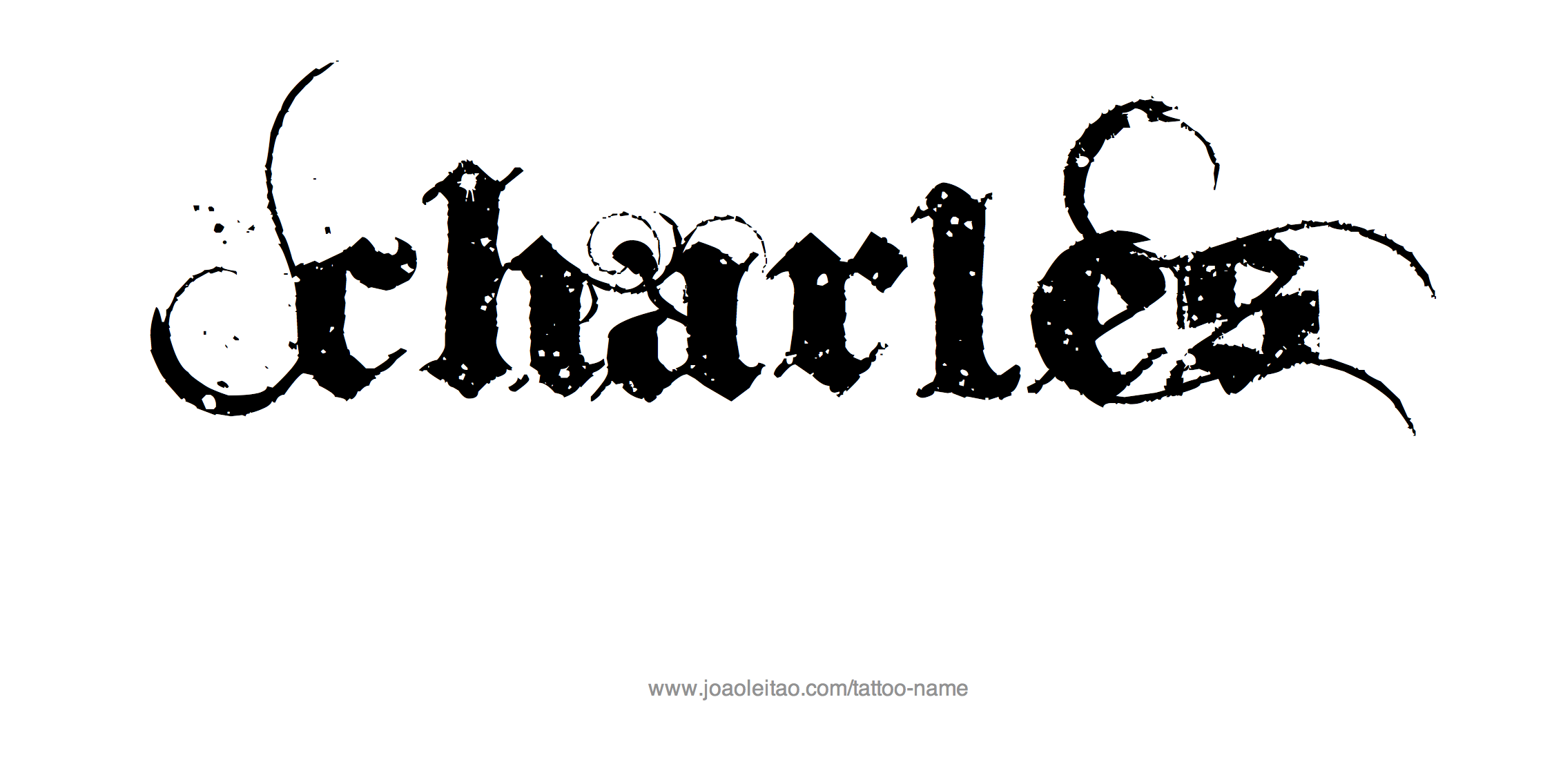 Tattoo Design Name Charles