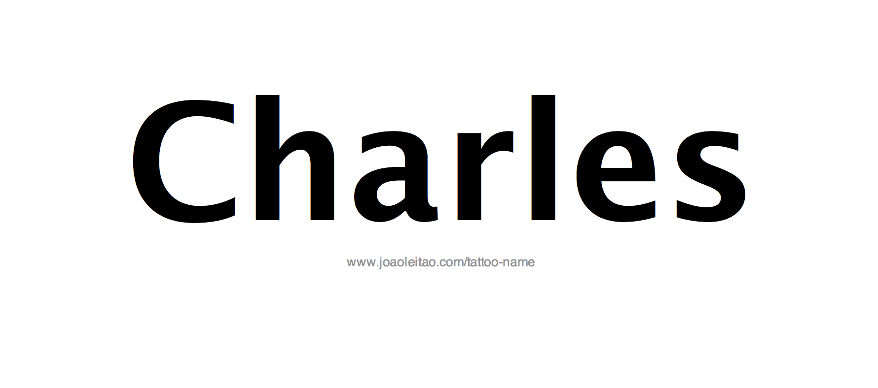 Tattoo Design Name Charles