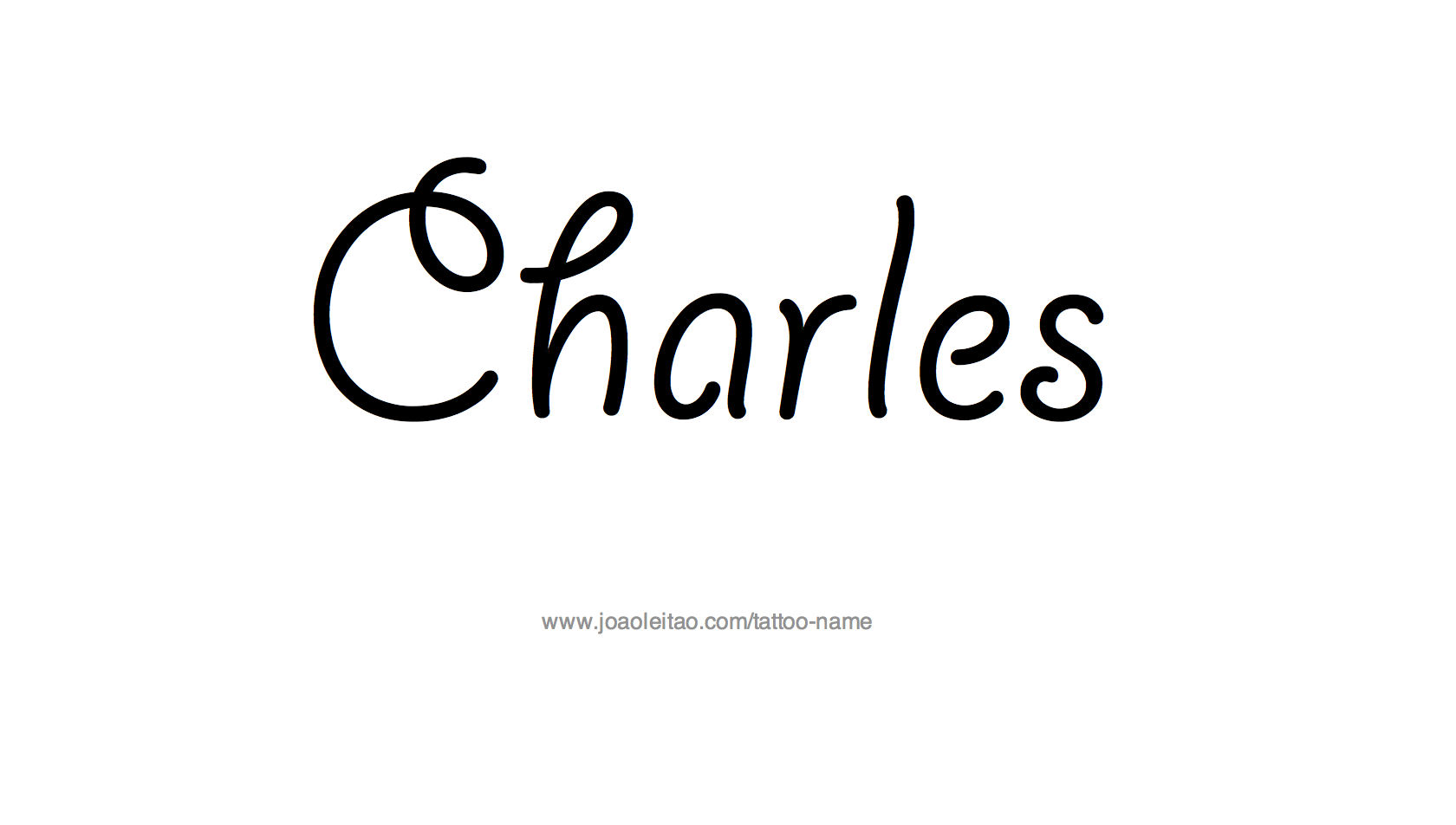 Tattoo Design Name Charles