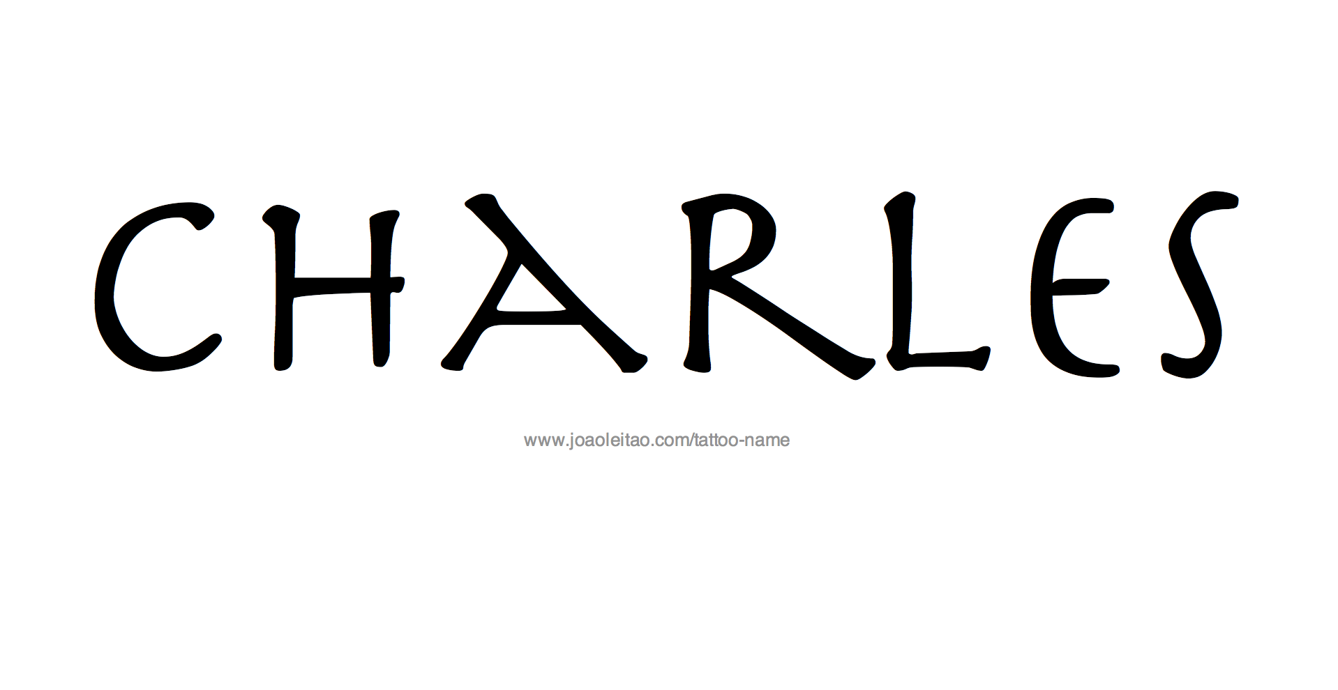 Tattoo Design Name Charles