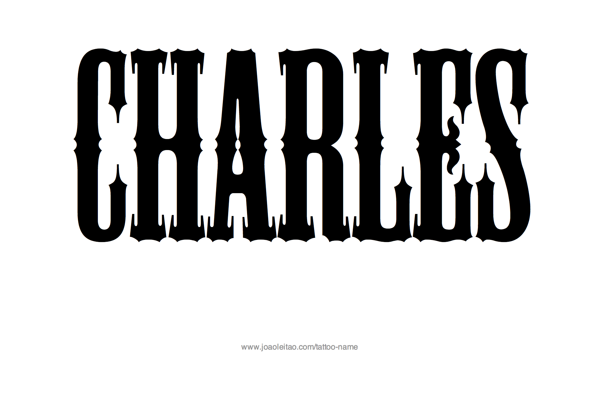 Tattoo Design Name Charles