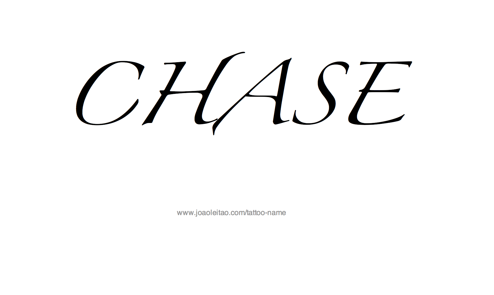 Tattoo Design Name Chase