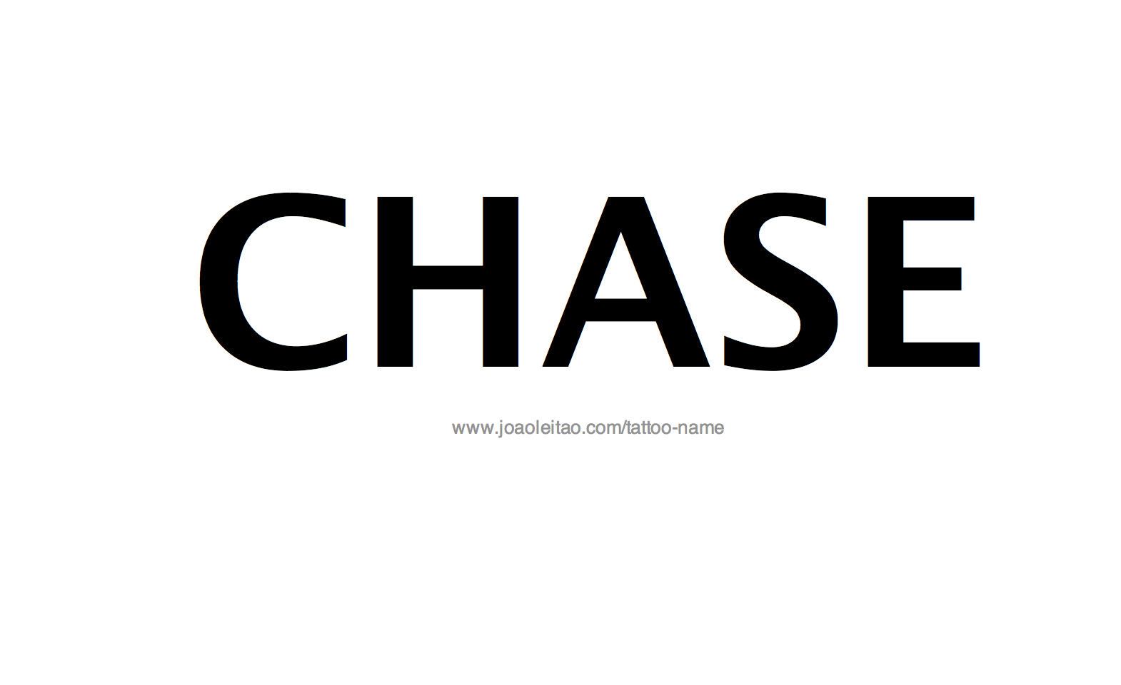 Tattoo Design Name Chase