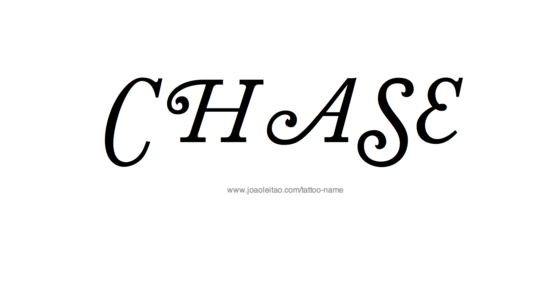 Tattoo Design Name Chase