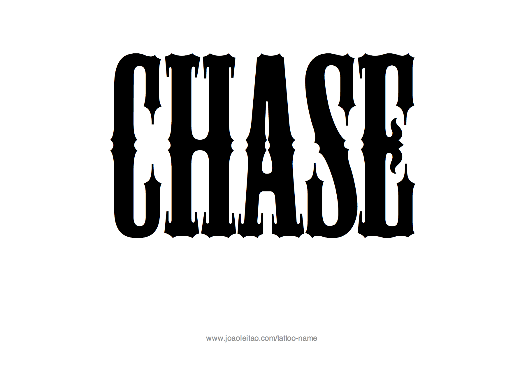 Tattoo Design Name Chase