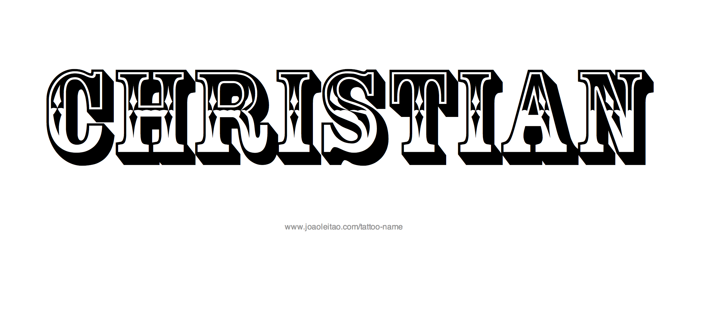 Tattoo Design Name Christian