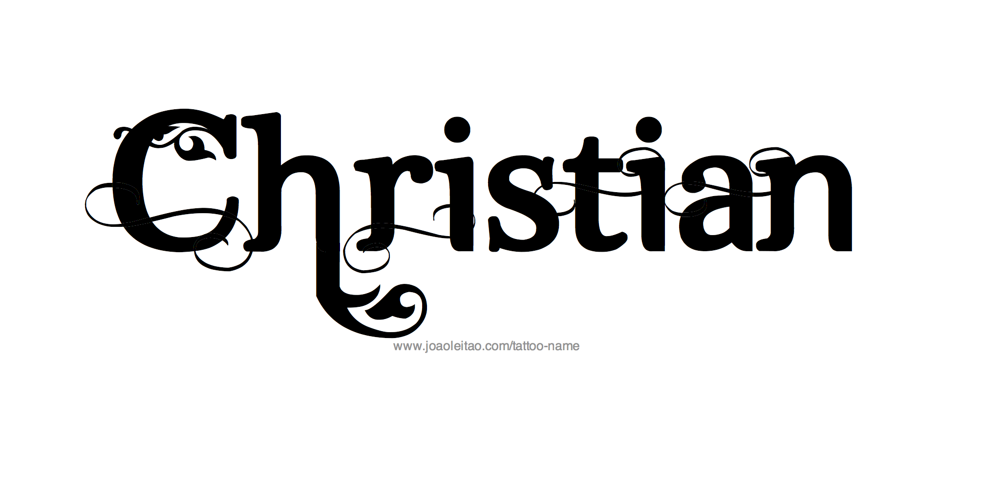 Tattoo Design Name Christian