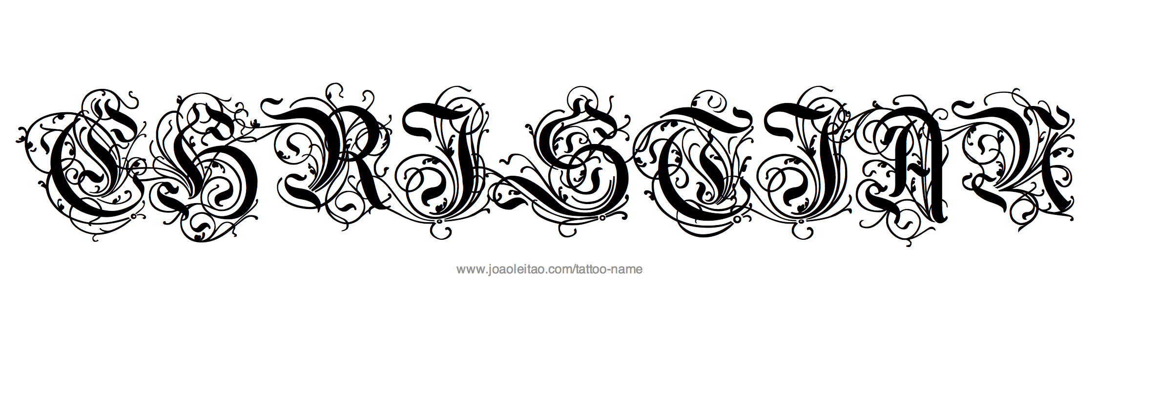 Tattoo Design Name Christian