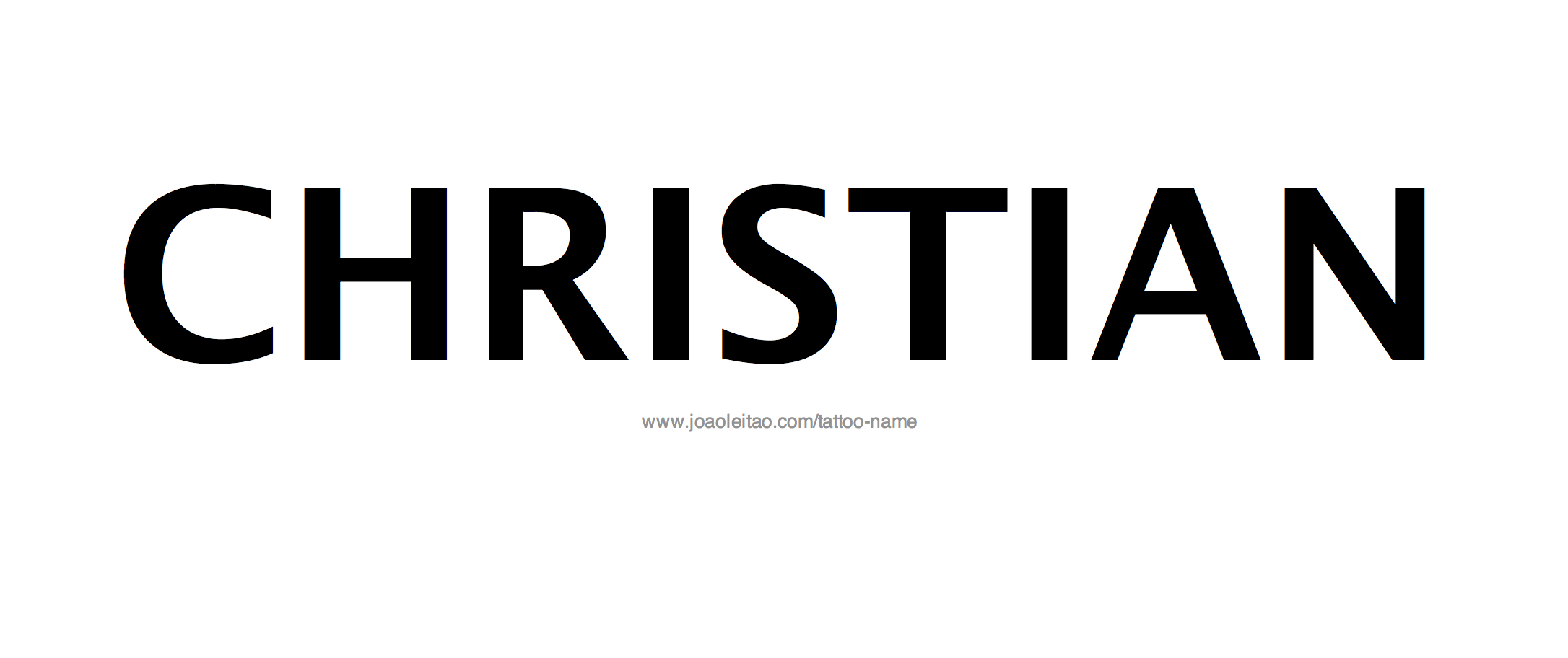 Tattoo Design Name Christian