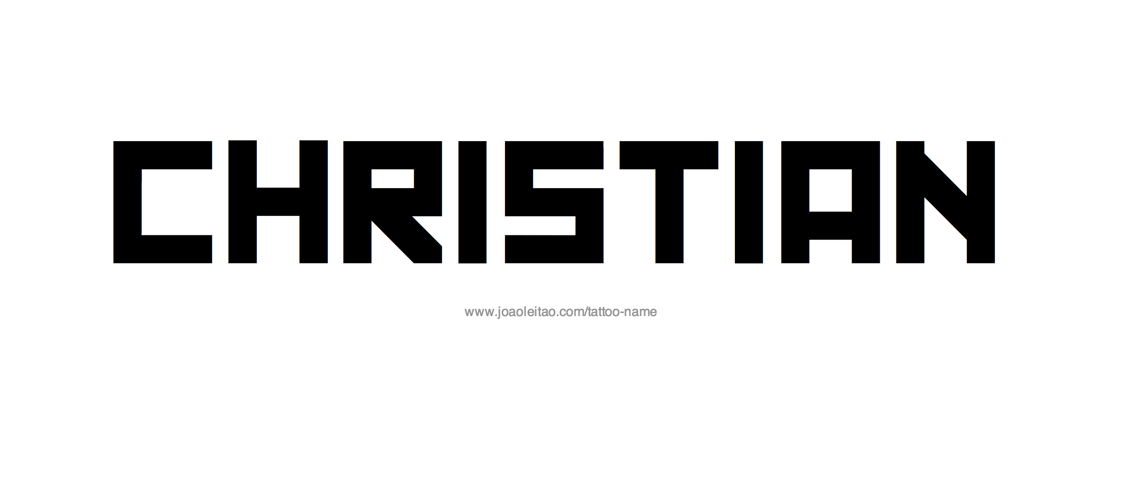 Tattoo Design Name Christian