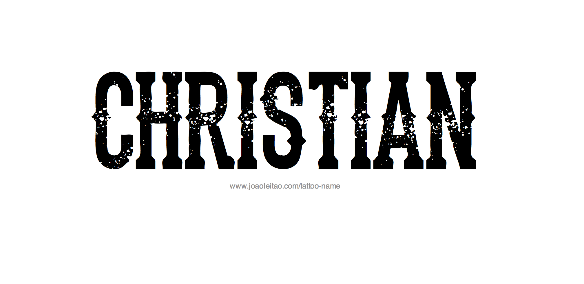 Tattoo Design Name Christian