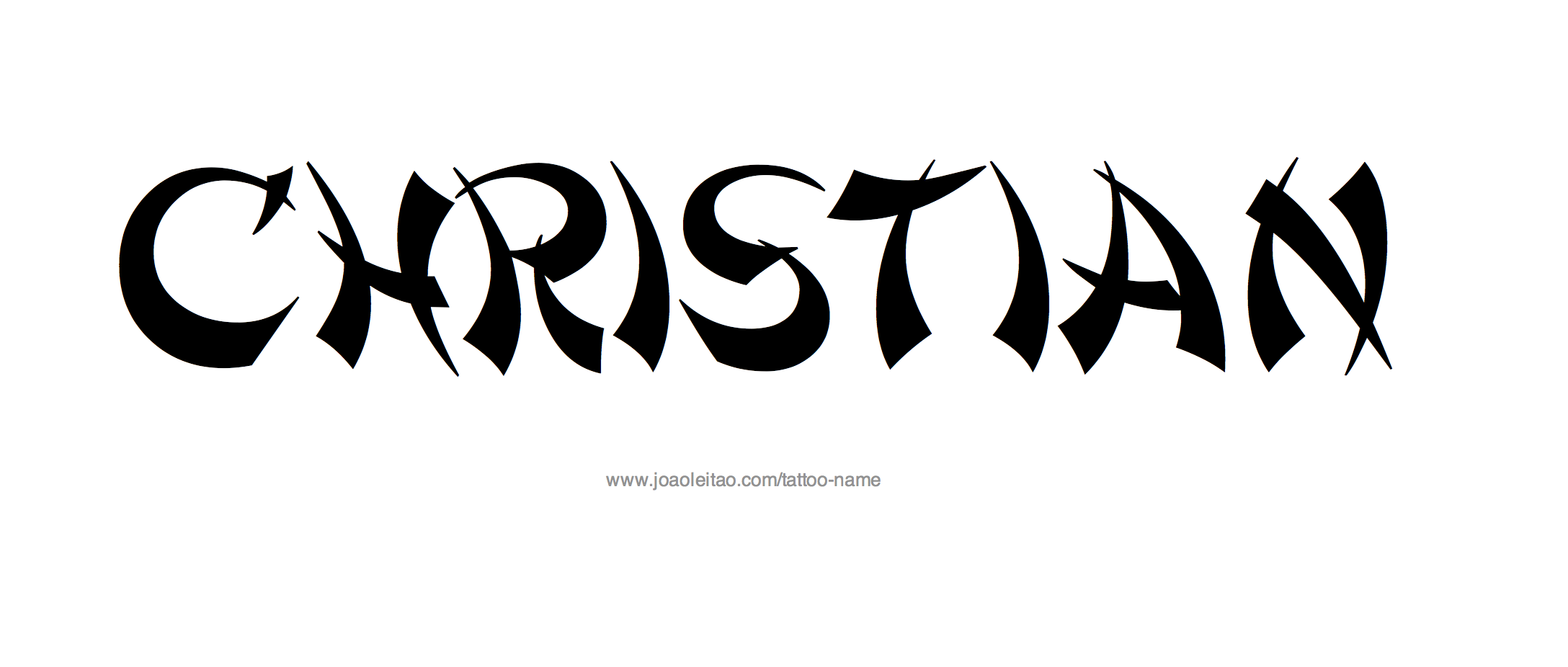 Tattoo Design Name Christian