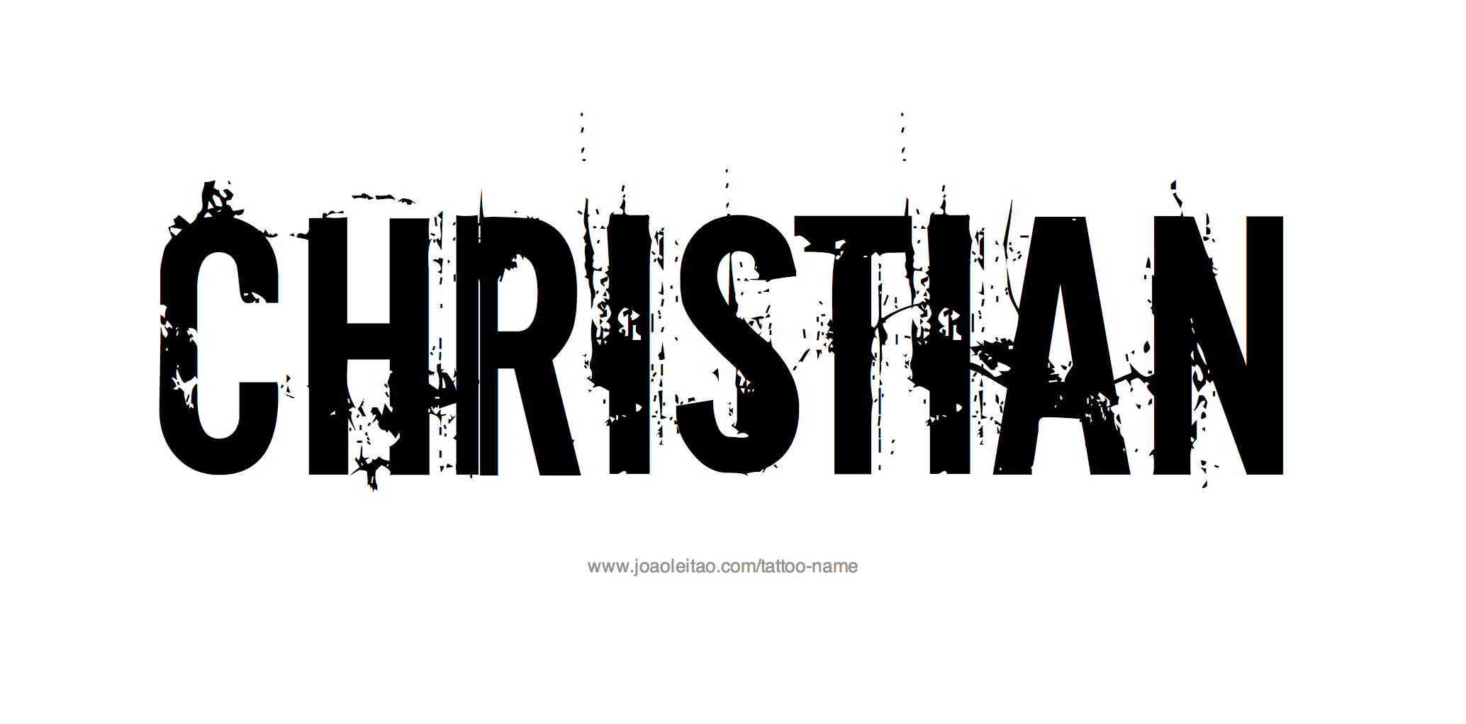 Tattoo Design Name Christian