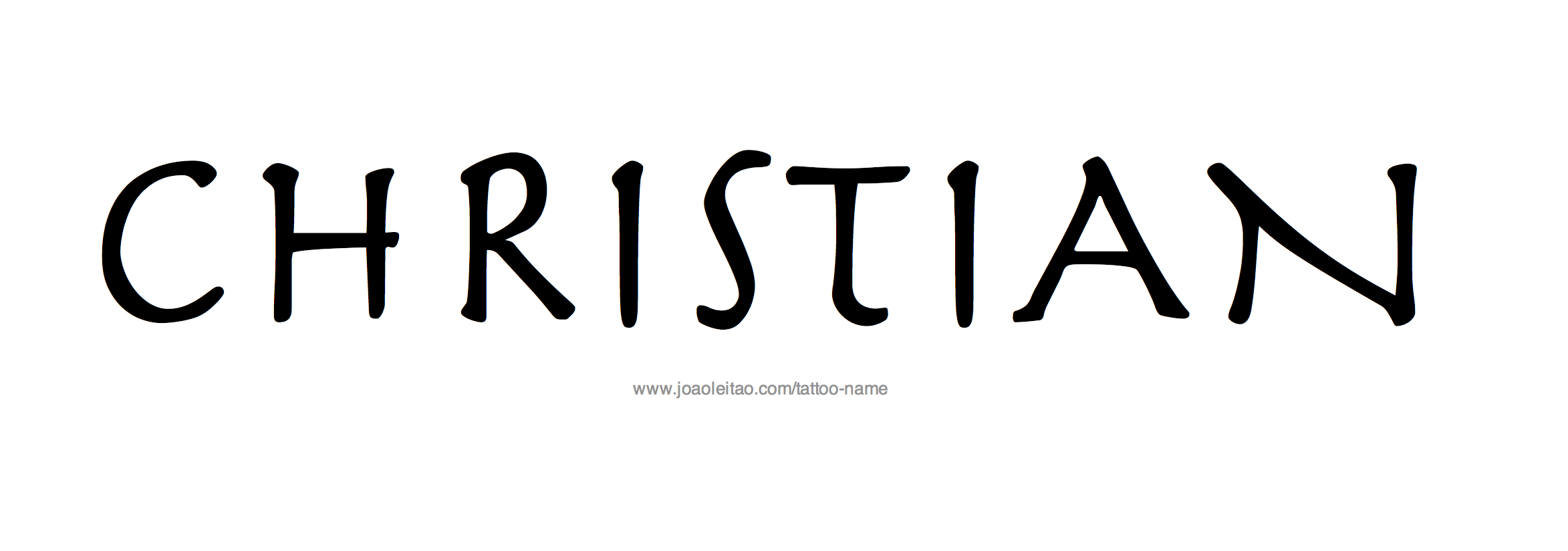 Tattoo Design Name Christian